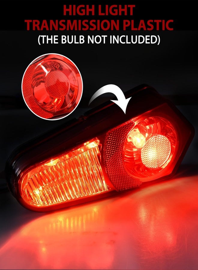 SAUTVS Red Tail Lights Housing for Polaris Sportsman 450 500 800 RZR ACE 2005-2025 Accessories, Rear Brake Stop Lamp Lens Cover Taillight Housings, 2PCS, Replace #2411153 & 2411154 - Image 3